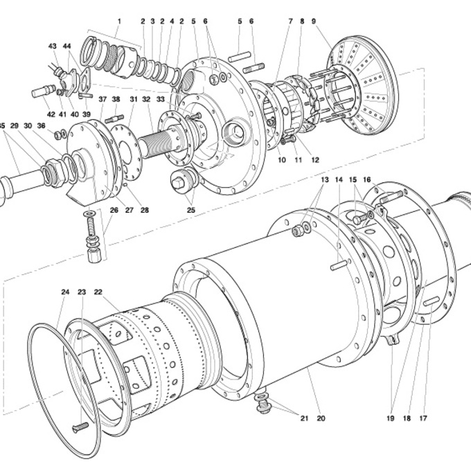 Technical Illustration for parts