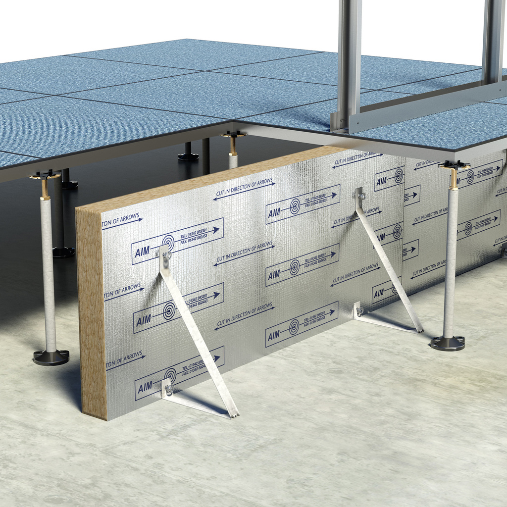 Insulation installation illustration.
